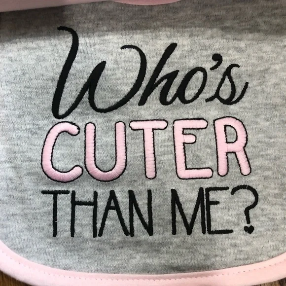 NWT Carter 3 pcs Long Sleeve Bodysuit w 3 pcs bibs - Picture 4 of 9